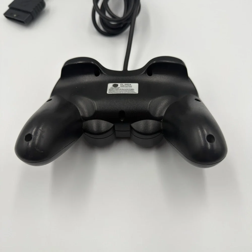 Pelican PL-6604 Wired Controller for Sony PlayStation 2 PS2 Black Gamepad